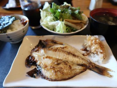那覇・久米「風林火山」で食べたえぼ鯛ランチ（730円）