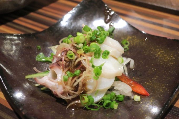 札幌・すすきの「旬菜鮮魚 味和久（みわく）」真だこ三升漬（580円）