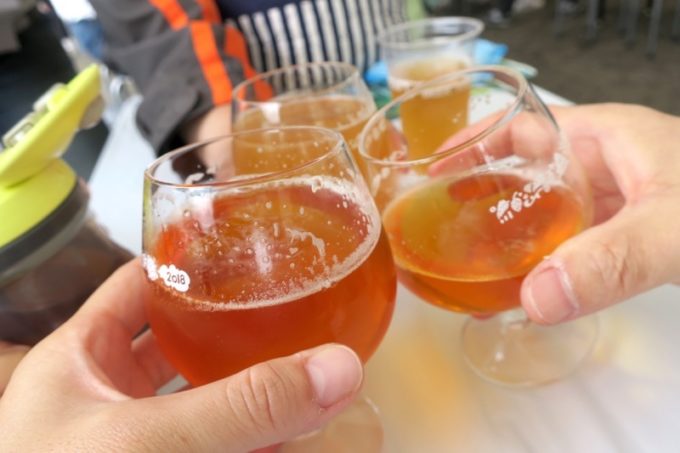 「SAPPORO CRAFT BEER FOREST 2018」の乾杯シーン（その1）