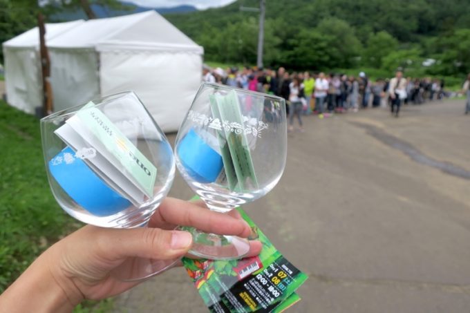 「SAPPORO CRAFT BEER FOREST 2018」チケットと限定グラスなどを交換した。