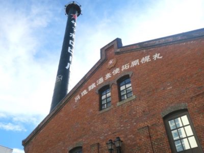 サッポロファクトリー内「札幌開拓使麦酒醸造所」の赤レンガな外観