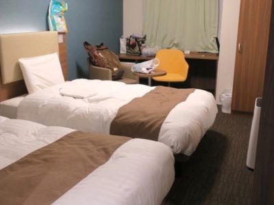「コンフォートホテル札幌すすきの」ツインスタンダードの客室。