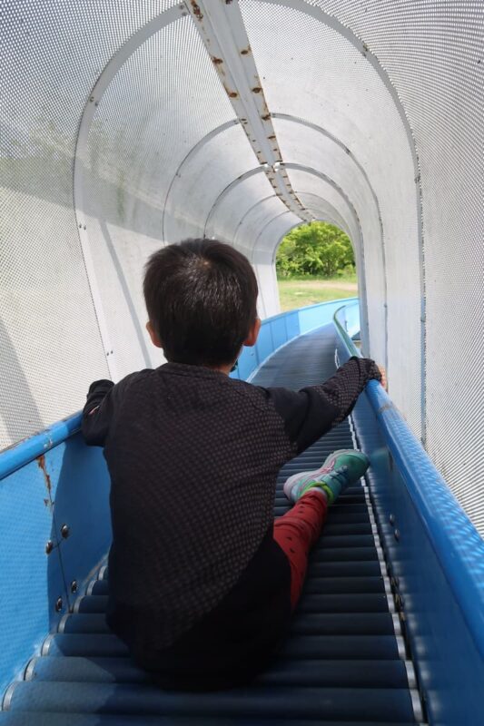 愛媛県松山市「松山総合公園」の坊ちゃん夢ランドのローラースライダー