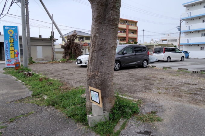 読谷村「まるつストア」の駐車場