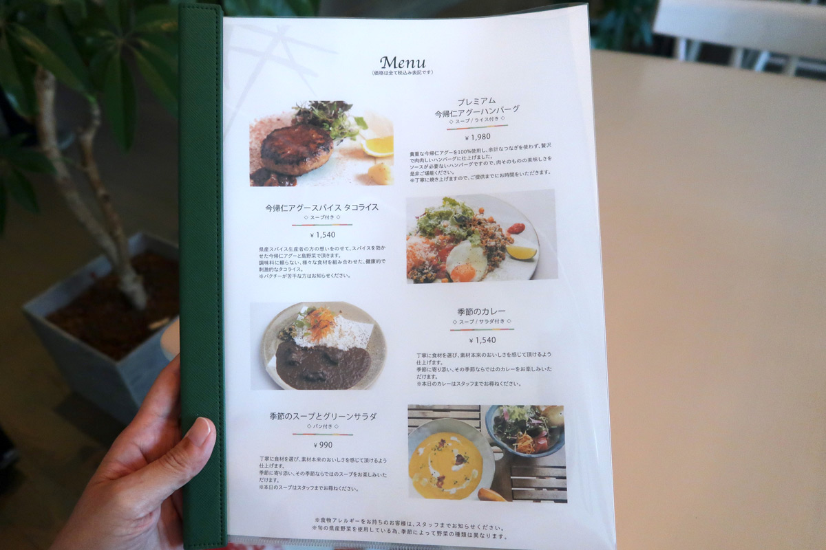 那覇・小禄「島cuisine あーすん」アラカルトのランチメニュー（2023年6月時点）