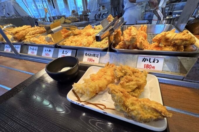 「丸亀製麺 宜野湾」食べたい天ぷらがなかった…