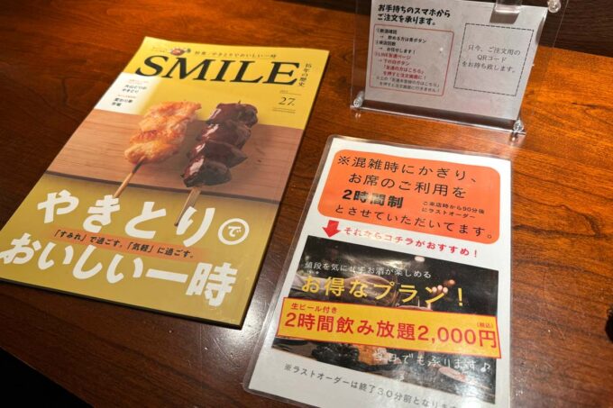 柏市「やきとり家すみれ 柏東口店」のメニュー