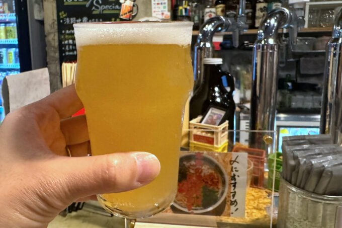 神戸市・三宮「Ale You Ready!?（エールユーレディ）」静岡 Beer Again BrewingのフラッグシップIPAであるFUKUYOKA（1/2パイント、935円）